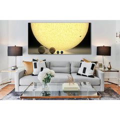 Sun And Sizes Of The Planets №SL422 Ready to Hang Canvas PrintCanvas art arrives ready to hang, with hanging accessories included and no additional framing required. Every canvas print is hand-crafted, made on-demand at our workshop and expertly stretched