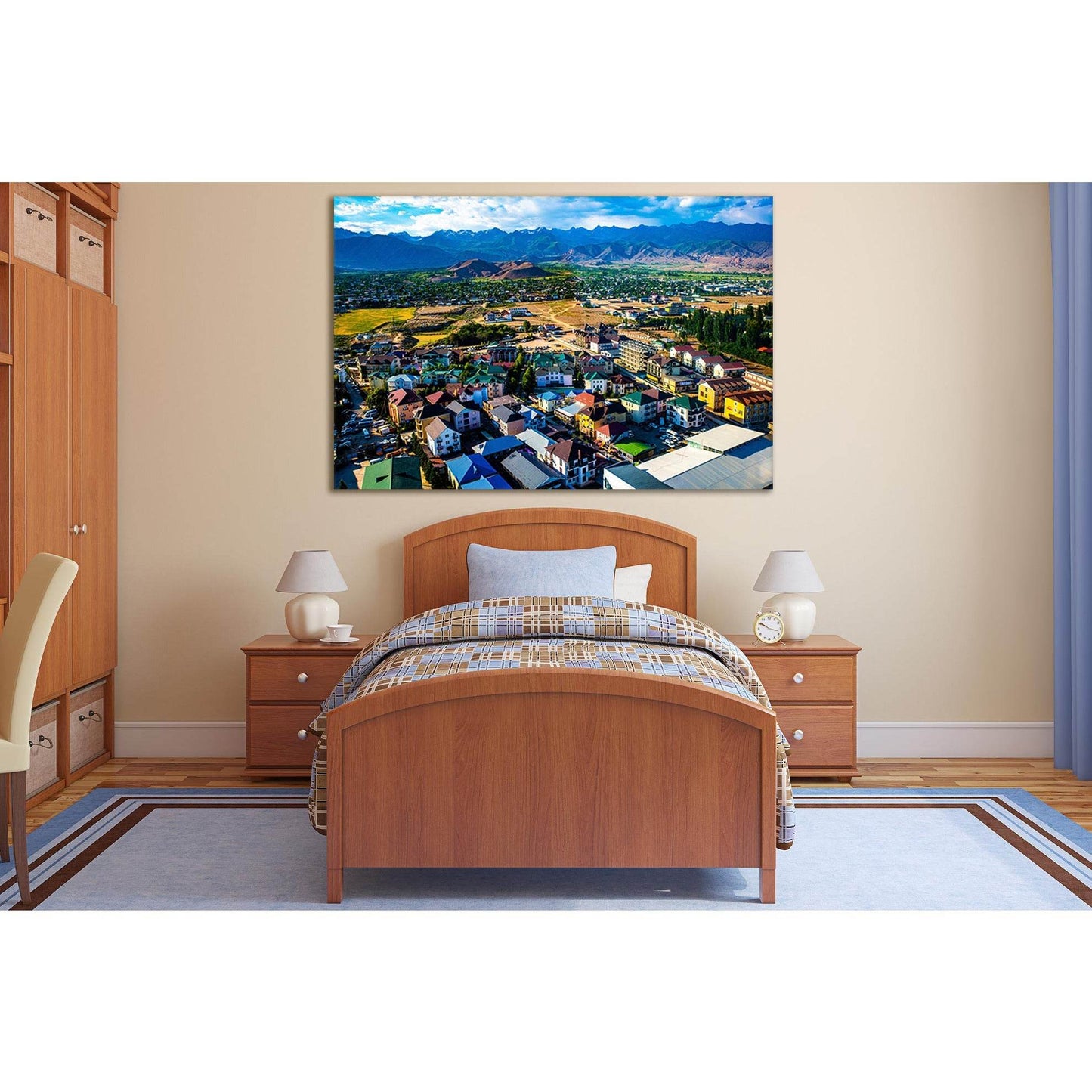 View Of Bosteri Town Kyrgyzstan №SL302 Ready to Hang Canvas PrintCanvas art arrives ready to hang, with hanging accessories included and no additional framing required. Every canvas print is hand-crafted, made on-demand at our workshop and expertly stretc