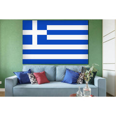 Flag Of Greece №SL1169 Ready to Hang Canvas PrintCanvas art arrives ready to hang, with hanging accessories included and no additional framing required. Every canvas print is hand-crafted, made on-demand at our workshop and expertly stretched around 100%
