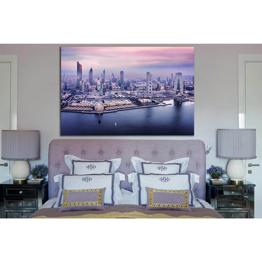 Cityscape Kuwait City At Sunset №SL1468 Ready to Hang Canvas PrintCanvas art arrives ready to hang, with hanging accessories included and no additional framing required. Every canvas print is hand-crafted, made on-demand at our workshop and expertly stret