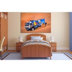 Kamaz In Desert Sand Rally №SL900 Ready to Hang Canvas PrintCanvas art arrives ready to hang, with hanging accessories included and no additional framing required. Every canvas print is hand-crafted, made on-demand at our workshop and expertly stretched a