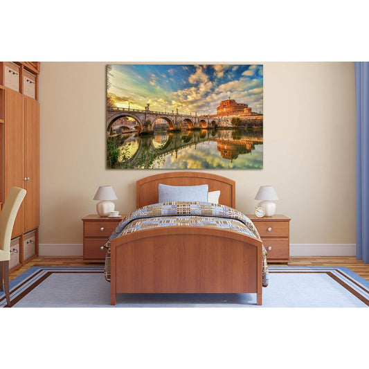 Bridge To Castel Sant Angelo Italy №SL1101 Ready to Hang Canvas PrintCanvas art arrives ready to hang, with hanging accessories included and no additional framing required. Every canvas print is hand-crafted, made on-demand at our workshop and expertly st