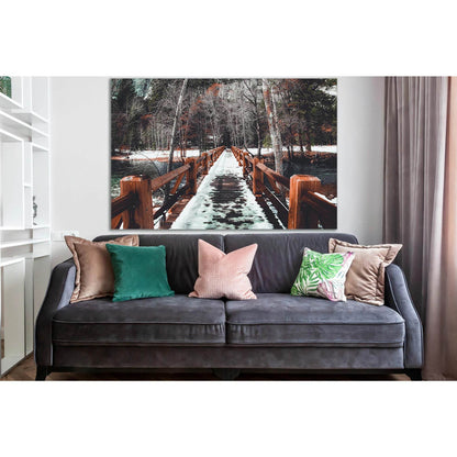 Wooden Bridge In Winter №SL1142 Ready to Hang Canvas PrintCanvas art arrives ready to hang, with hanging accessories included and no additional framing required. Every canvas print is hand-crafted, made on-demand at our workshop and expertly stretched aro