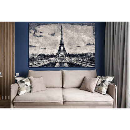 Eiffel Tower Creative Geometric Cityscape №SL1465 Ready to Hang Canvas PrintCanvas art arrives ready to hang, with hanging accessories included and no additional framing required. Every canvas print is hand-crafted, made on-demand at our workshop and expe