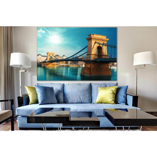 Bridge In Budapest Hungary №SL1134 Ready to Hang Canvas PrintCanvas art arrives ready to hang, with hanging accessories included and no additional framing required. Every canvas print is hand-crafted, made on-demand at our workshop and expertly stretched