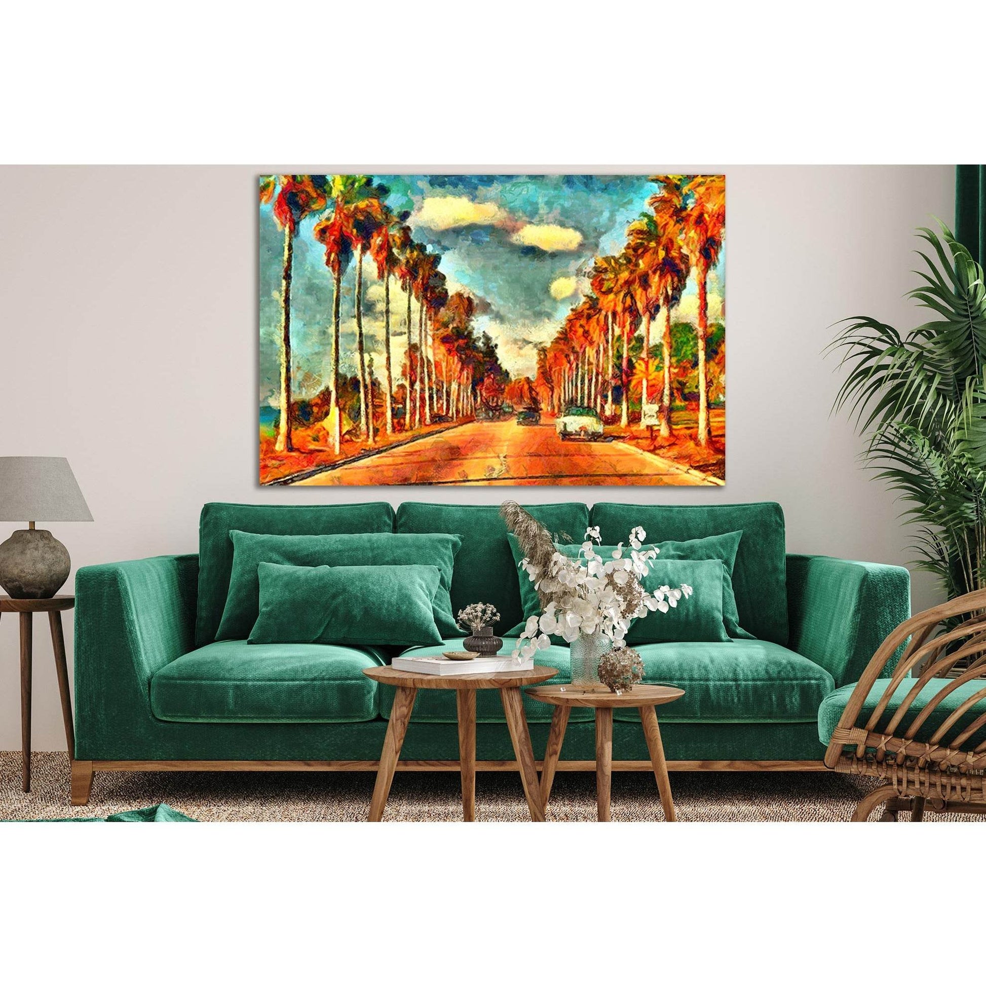 Vintage California View Oil Painting №SL587 Ready to Hang Canvas PrintCanvas art arrives ready to hang, with hanging accessories included and no additional framing required. Every canvas print is hand-crafted, made on-demand at our workshop and expertly s