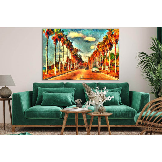 Vintage California View Oil Painting №SL587 Ready to Hang Canvas PrintCanvas art arrives ready to hang, with hanging accessories included and no additional framing required. Every canvas print is hand-crafted, made on-demand at our workshop and expertly s