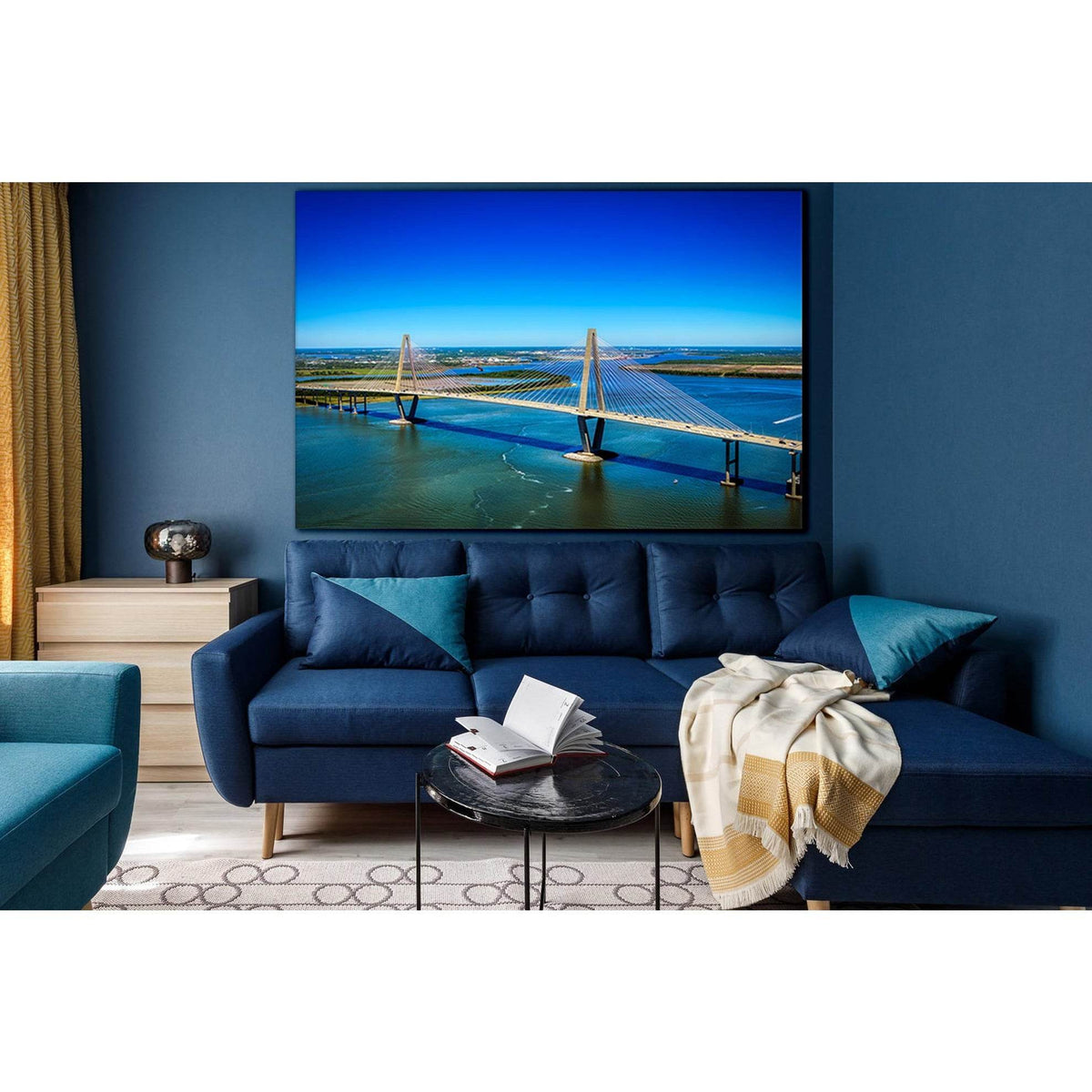 Ravenel Bridge And Cooper River №SL1114 Ready to Hang Canvas PrintCanvas art arrives ready to hang, with hanging accessories included and no additional framing required. Every canvas print is hand-crafted, made on-demand at our workshop and expertly stret