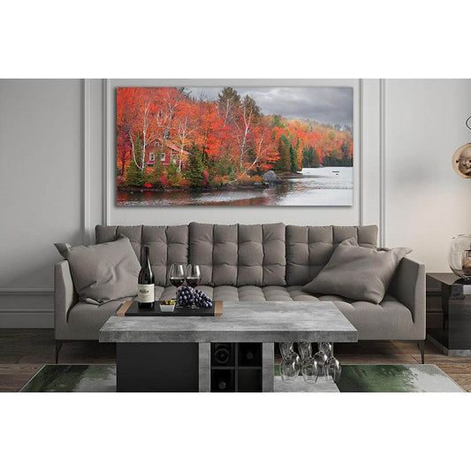 Colorful Autumn Trees By The Lake №SL659 Ready to Hang Canvas PrintCanvas art arrives ready to hang, with hanging accessories included and no additional framing required. Every canvas print is hand-crafted, made on-demand at our workshop and expertly stre