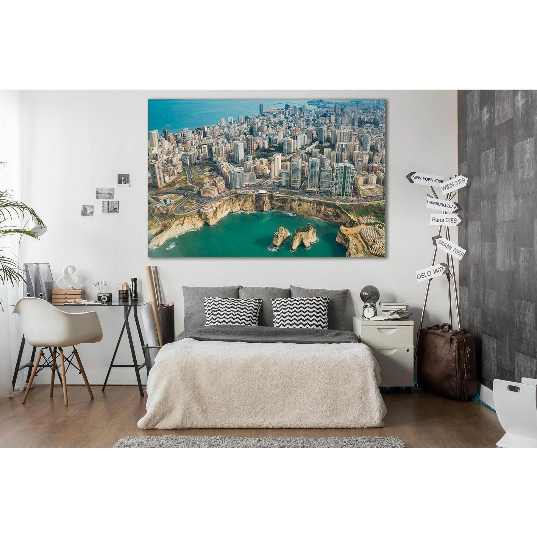 Beirut Beautiful Cityscape №SL338 Ready to Hang Canvas PrintCanvas art arrives ready to hang, with hanging accessories included and no additional framing required. Every canvas print is hand-crafted, made on-demand at our workshop and expertly stretched a