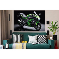 Kawasaki Sports Motorcycle №SL894 Ready to Hang Canvas PrintCanvas art arrives ready to hang, with hanging accessories included and no additional framing required. Every canvas print is hand-crafted, made on-demand at our workshop and expertly stretched a
