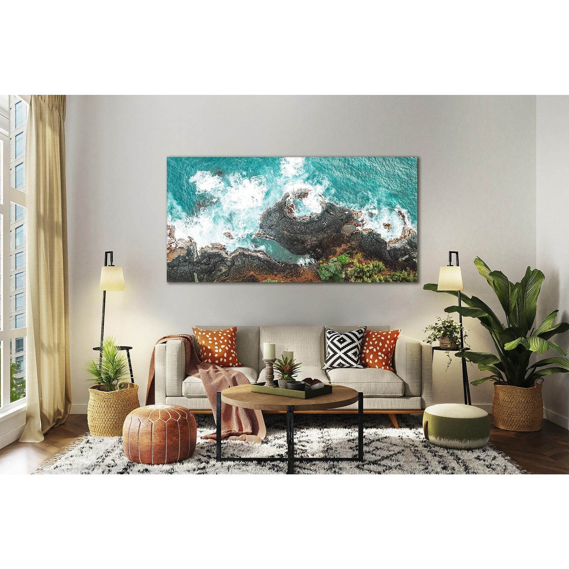 View Of Rocky Seashore №SL78 Ready to Hang Canvas PrintCanvas art arrives ready to hang, with hanging accessories included and no additional framing required. Every canvas print is hand-crafted, made on-demand at our workshop and expertly stretched around