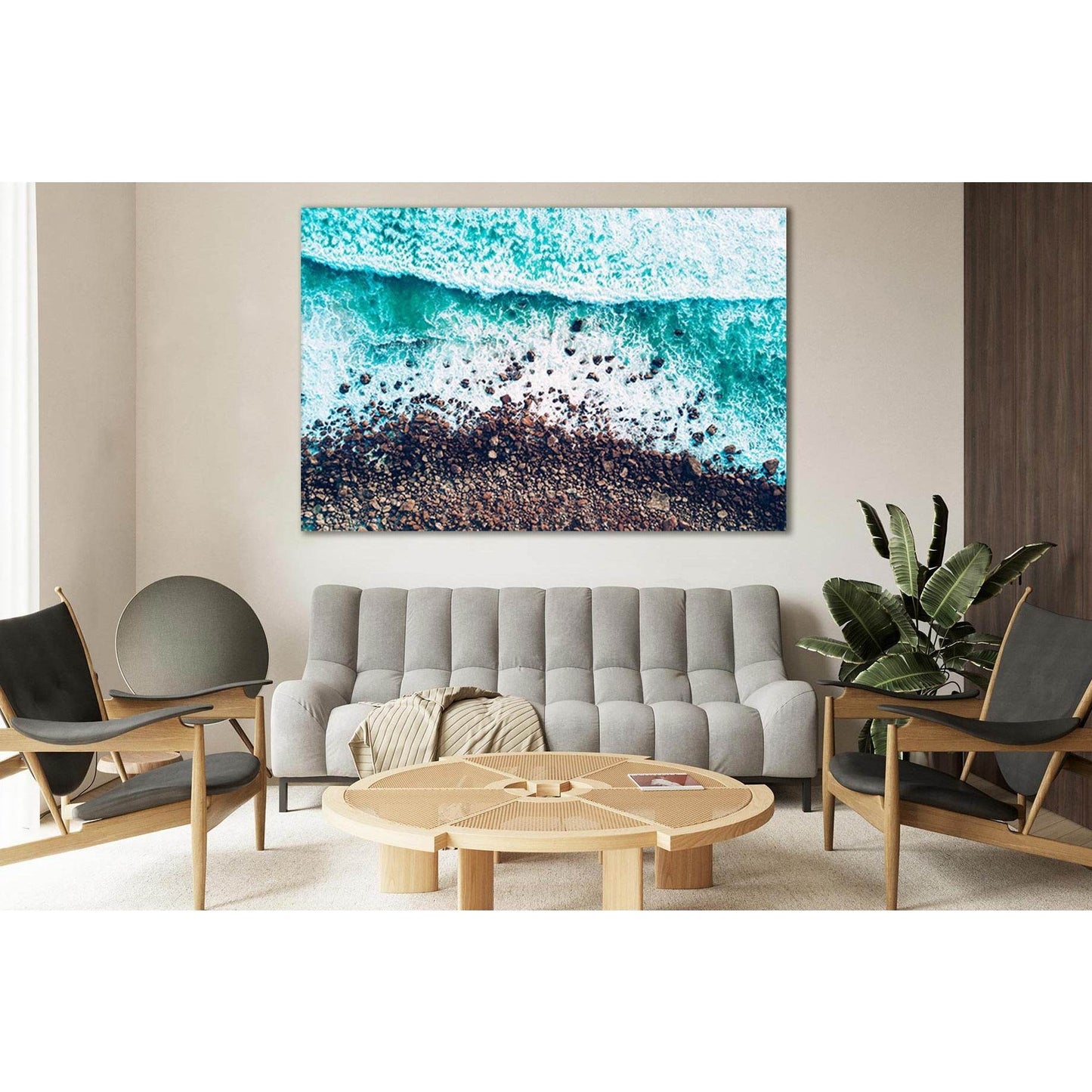 Waves Splashing On Boulder Beach №SL122 Ready to Hang Canvas PrintCanvas art arrives ready to hang, with hanging accessories included and no additional framing required. Every canvas print is hand-crafted, made on-demand at our workshop and expertly stret