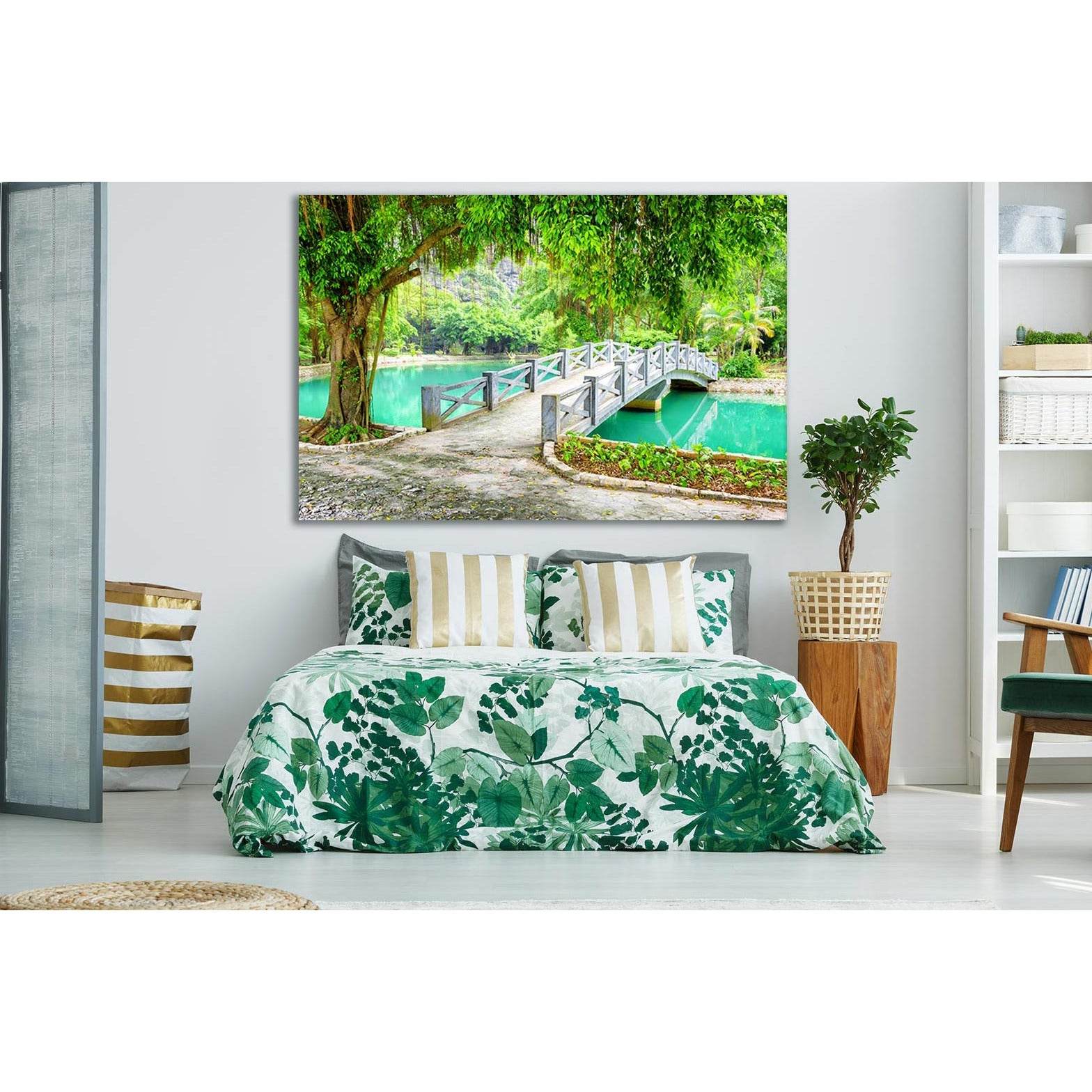 Park With Bridge In Vietnam №SL1107 Ready to Hang Canvas PrintCanvas art arrives ready to hang, with hanging accessories included and no additional framing required. Every canvas print is hand-crafted, made on-demand at our workshop and expertly stretched