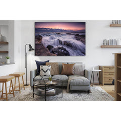 Beautiful Waves At Sunset №SL237 Ready to Hang Canvas PrintCanvas art arrives ready to hang, with hanging accessories included and no additional framing required. Every canvas print is hand-crafted, made on-demand at our workshop and expertly stretched ar