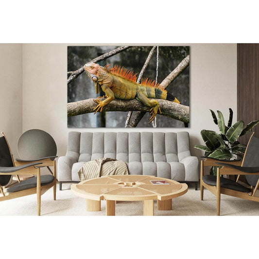 Iguana Sitting On A Branch №SL1506 Ready to Hang Canvas PrintCanvas art arrives ready to hang, with hanging accessories included and no additional framing required. Every canvas print is hand-crafted, made on-demand at our workshop and expertly stretched