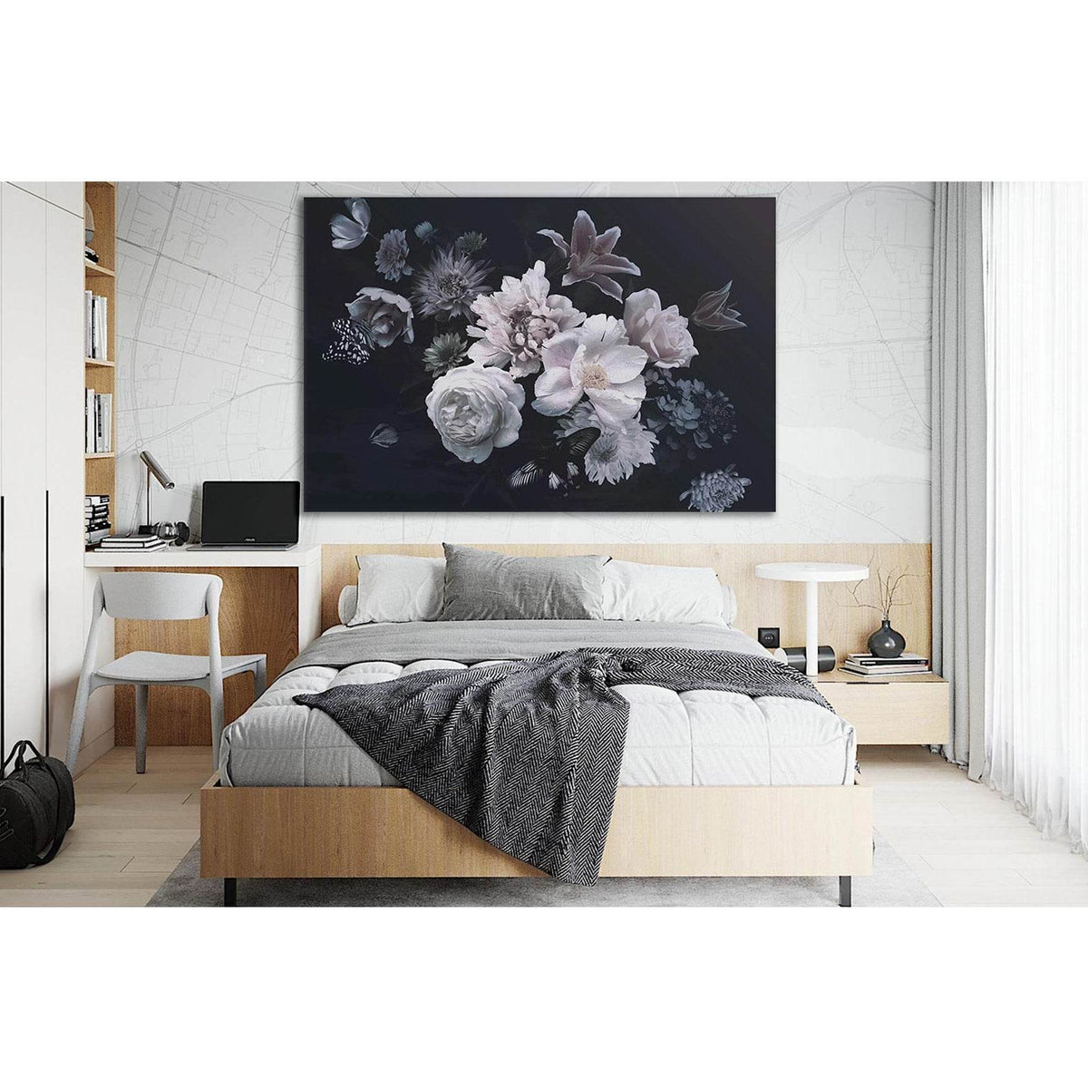 Vintage Bouquet Of Flowers №SL673 Ready to Hang Canvas PrintCanvas art arrives ready to hang, with hanging accessories included and no additional framing required. Every canvas print is hand-crafted, made on-demand at our workshop and expertly stretched a