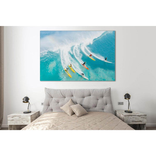 Surfing On Sea Waves №SL161 Ready to Hang Canvas PrintCanvas art arrives ready to hang, with hanging accessories included and no additional framing required. Every canvas print is hand-crafted, made on-demand at our workshop and expertly stretched around