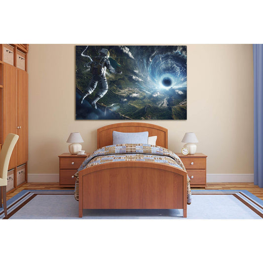 Space And Astronaut №SL427 Ready to Hang Canvas PrintCanvas art arrives ready to hang, with hanging accessories included and no additional framing required. Every canvas print is hand-crafted, made on-demand at our workshop and expertly stretched around 1