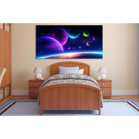 Sci Fi Planets №SL430 Ready to Hang Canvas PrintCanvas art arrives ready to hang, with hanging accessories included and no additional framing required. Every canvas print is hand-crafted, made on-demand at our workshop and expertly stretched around 100% N