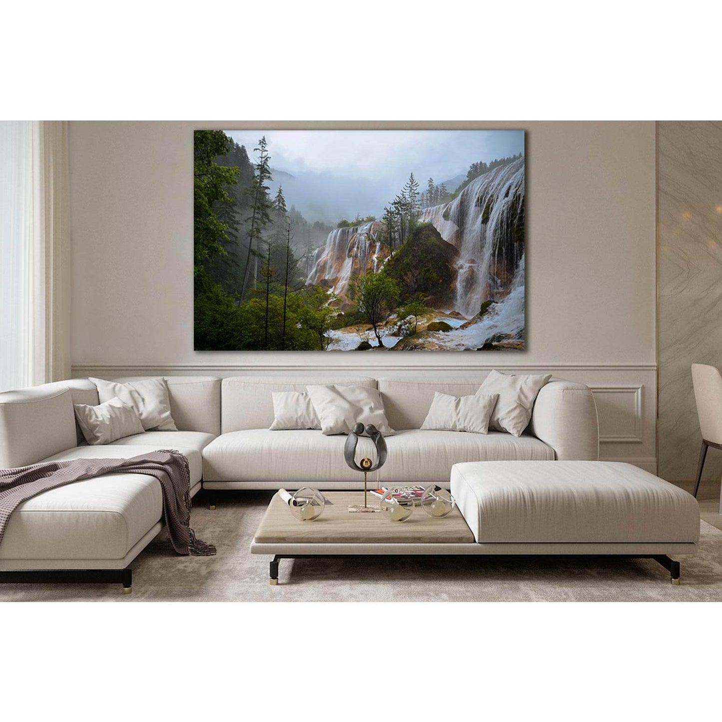 Waterfalls In Forest №SL457 Ready to Hang Canvas PrintCanvas art arrives ready to hang, with hanging accessories included and no additional framing required. Every canvas print is hand-crafted, made on-demand at our workshop and expertly stretched around