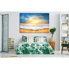 Sea Wave Sky Dawn №SL226 Ready to Hang Canvas PrintCanvas art arrives ready to hang, with hanging accessories included and no additional framing required. Every canvas print is hand-crafted, made on-demand at our workshop and expertly stretched around 100