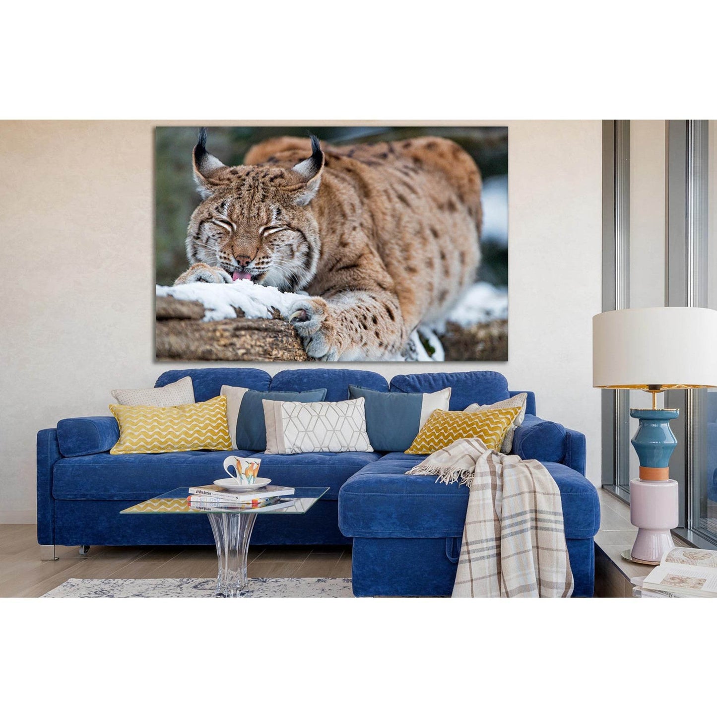 Wild Lynx On A Log №SL998 Ready to Hang Canvas PrintCanvas art arrives ready to hang, with hanging accessories included and no additional framing required. Every canvas print is hand-crafted, made on-demand at our workshop and expertly stretched around 10