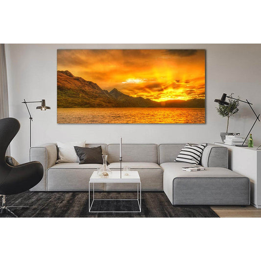 Mountains Sea At Sunset №SL247 Ready to Hang Canvas PrintCanvas art arrives ready to hang, with hanging accessories included and no additional framing required. Every canvas print is hand-crafted, made on-demand at our workshop and expertly stretched arou