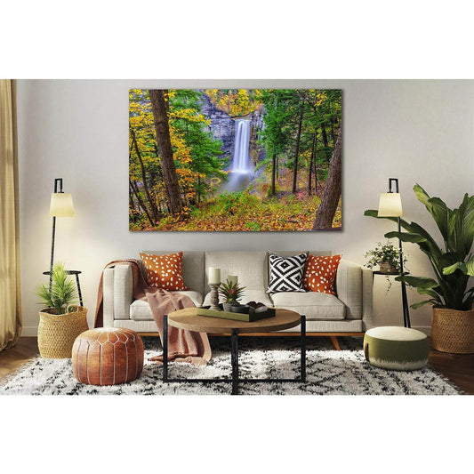 Autumn Waterfall In The Forest №SL450 Ready to Hang Canvas PrintCanvas art arrives ready to hang, with hanging accessories included and no additional framing required. Every canvas print is hand-crafted, made on-demand at our workshop and expertly stretch