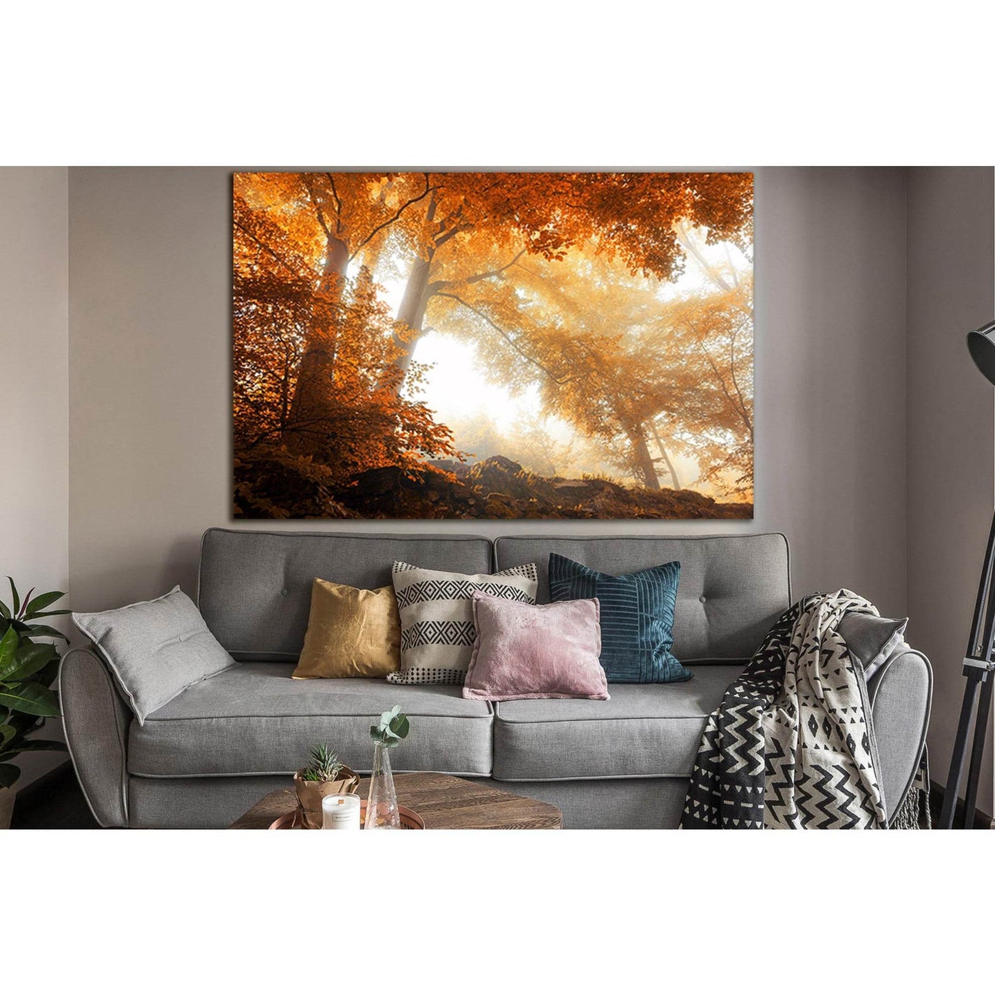 Seasons Autumn Trees №SL1066 Ready to Hang Canvas PrintCanvas art arrives ready to hang, with hanging accessories included and no additional framing required. Every canvas print is hand-crafted, made on-demand at our workshop and expertly stretched around