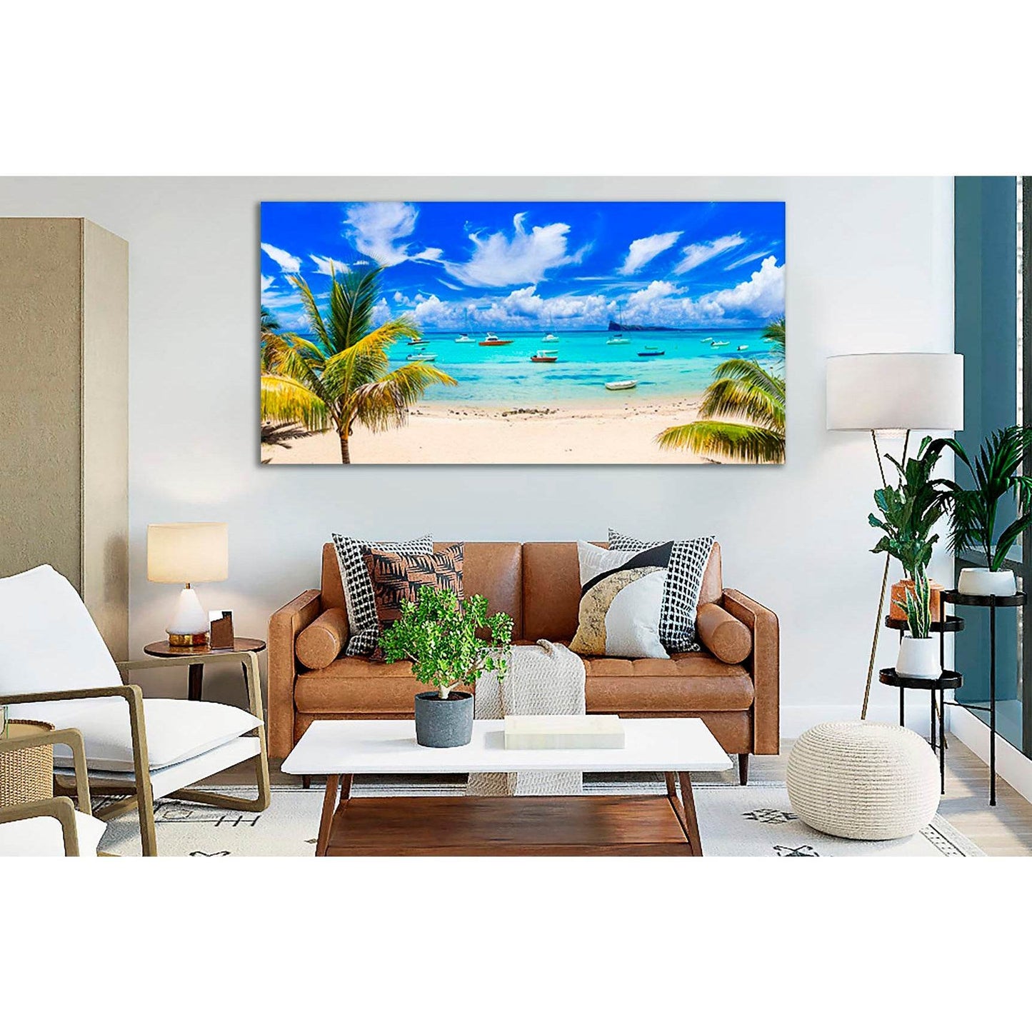 Scenic Beach Mauritius Island №SL69 Ready to Hang Canvas PrintCanvas art arrives ready to hang, with hanging accessories included and no additional framing required. Every canvas print is hand-crafted, made on-demand at our workshop and expertly stretched