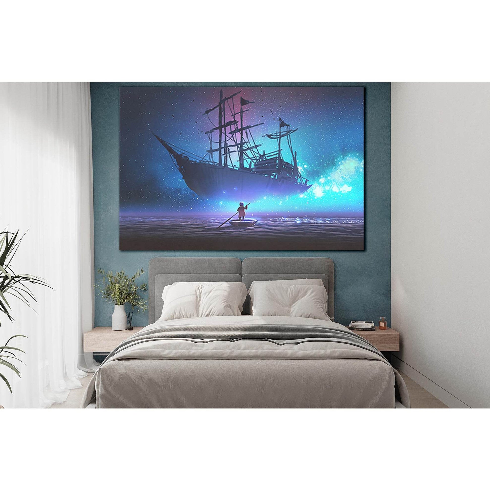 Little Boy And Fairy Ship №SL1255 Ready to Hang Canvas PrintCanvas art arrives ready to hang, with hanging accessories included and no additional framing required. Every canvas print is hand-crafted, made on-demand at our workshop and expertly stretched a