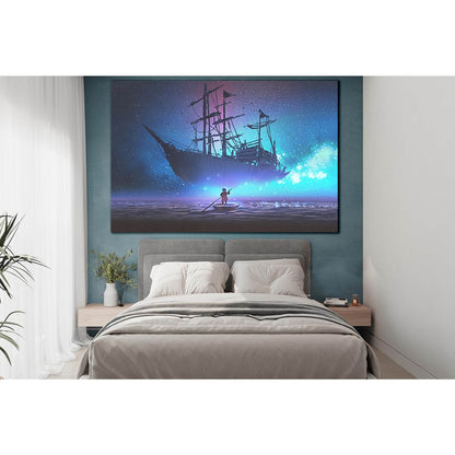 Little Boy And Fairy Ship №SL1255 Ready to Hang Canvas PrintCanvas art arrives ready to hang, with hanging accessories included and no additional framing required. Every canvas print is hand-crafted, made on-demand at our workshop and expertly stretched a