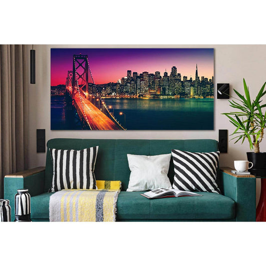 Bay Bridge San Francisco №SL1105 Ready to Hang Canvas PrintCanvas art arrives ready to hang, with hanging accessories included and no additional framing required. Every canvas print is hand-crafted, made on-demand at our workshop and expertly stretched ar