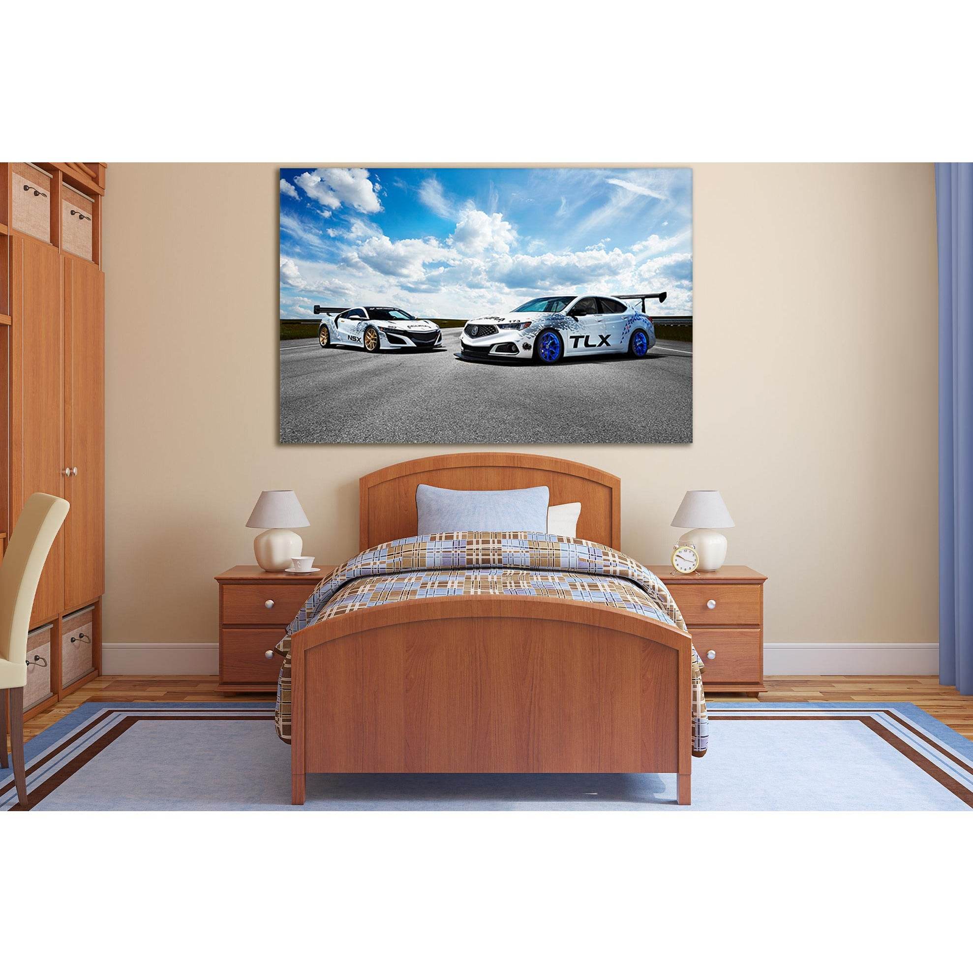 Two Sports Cars On The Road №SL919 Ready to Hang Canvas PrintCanvas art arrives ready to hang, with hanging accessories included and no additional framing required. Every canvas print is hand-crafted, made on-demand at our workshop and expertly stretched