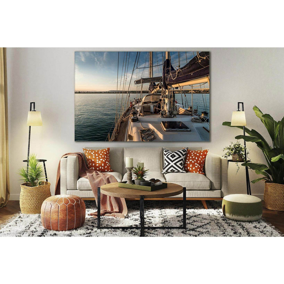 Yacht In The Sea №SL786 Ready to Hang Canvas PrintCanvas art arrives ready to hang, with hanging accessories included and no additional framing required. Every canvas print is hand-crafted, made on-demand at our workshop and expertly stretched around 100%