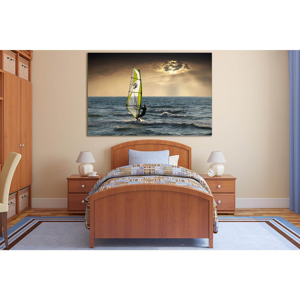 Windsurfing In The Ocean №SL914 Ready to Hang Canvas PrintCanvas art arrives ready to hang, with hanging accessories included and no additional framing required. Every canvas print is hand-crafted, made on-demand at our workshop and expertly stretched aro