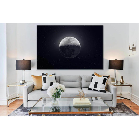Moon Close Up №SL433 Ready to Hang Canvas PrintCanvas art arrives ready to hang, with hanging accessories included and no additional framing required. Every canvas print is hand-crafted, made on-demand at our workshop and expertly stretched around 100% No