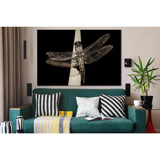 Dragonfly On Leaf Black And White №SL840 Ready to Hang Canvas PrintCanvas art arrives ready to hang, with hanging accessories included and no additional framing required. Every canvas print is hand-crafted, made on-demand at our workshop and expertly stre