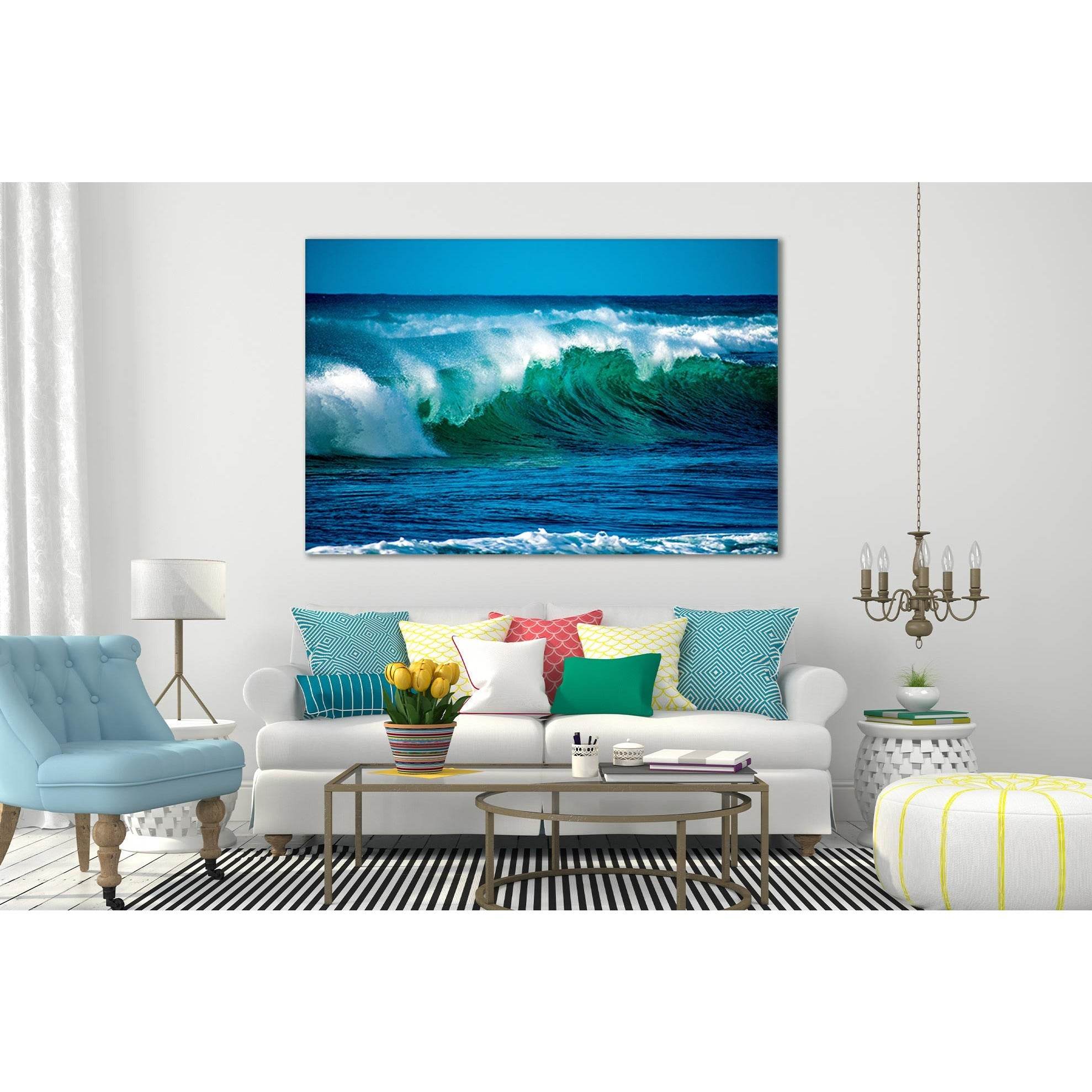 Sea Wave Movement №SL87 Ready to Hang Canvas PrintCanvas art arrives ready to hang, with hanging accessories included and no additional framing required. Every canvas print is hand-crafted, made on-demand at our workshop and expertly stretched around 100%