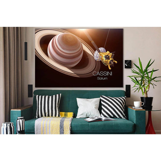Saturn Artificial Satellite Cassini №SL965 Ready to Hang Canvas PrintCanvas art arrives ready to hang, with hanging accessories included and no additional framing required. Every canvas print is hand-crafted, made on-demand at our workshop and expertly st