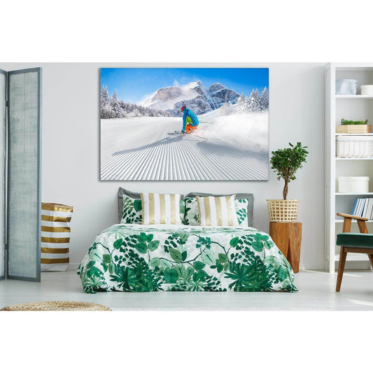 Skiing In The Mountains №SL920 Ready to Hang Canvas PrintCanvas art arrives ready to hang, with hanging accessories included and no additional framing required. Every canvas print is hand-crafted, made on-demand at our workshop and expertly stretched arou