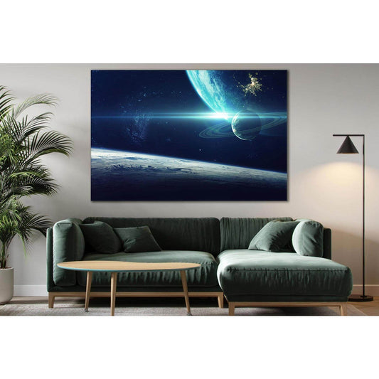 Fantastic Planets And Deep Space №SL426 Ready to Hang Canvas PrintCanvas art arrives ready to hang, with hanging accessories included and no additional framing required. Every canvas print is hand-crafted, made on-demand at our workshop and expertly stret