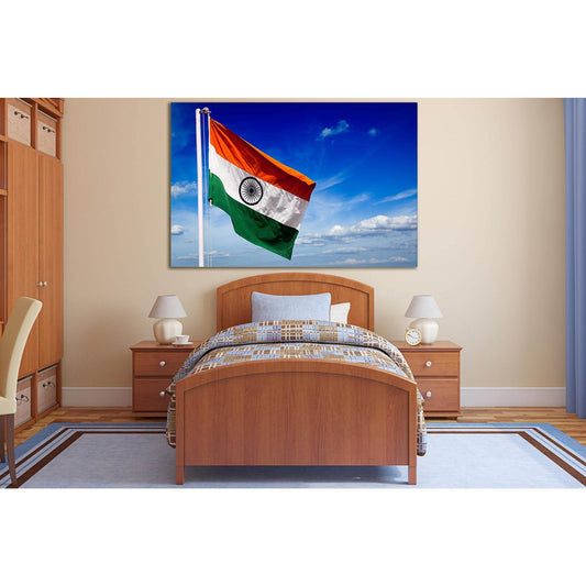Flag Of India №SL1152 Ready to Hang Canvas PrintCanvas art arrives ready to hang, with hanging accessories included and no additional framing required. Every canvas print is hand-crafted, made on-demand at our workshop and expertly stretched around 100% N