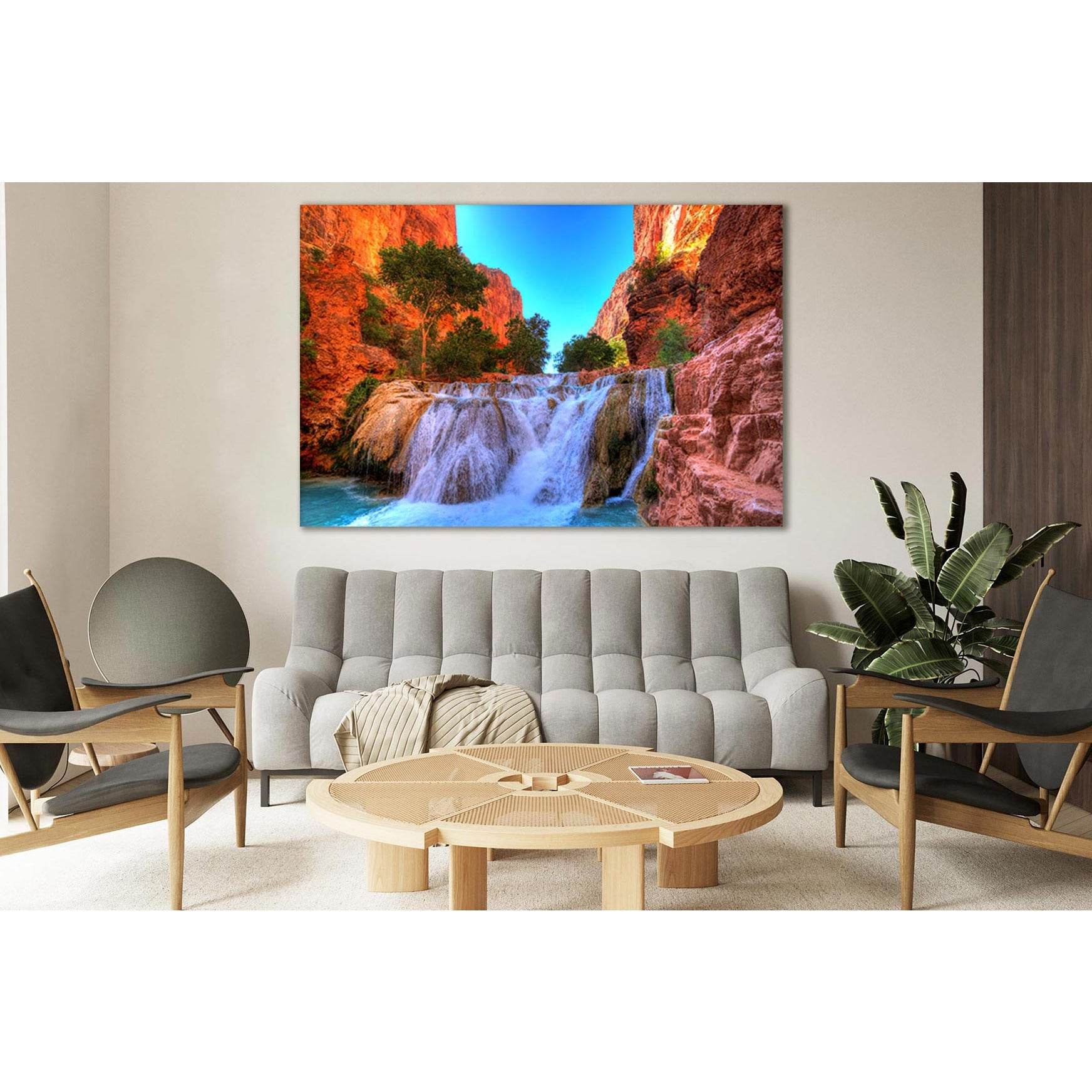Waterfalls Grand Canyon №SL469 Ready to Hang Canvas PrintCanvas art arrives ready to hang, with hanging accessories included and no additional framing required. Every canvas print is hand-crafted, made on-demand at our workshop and expertly stretched arou