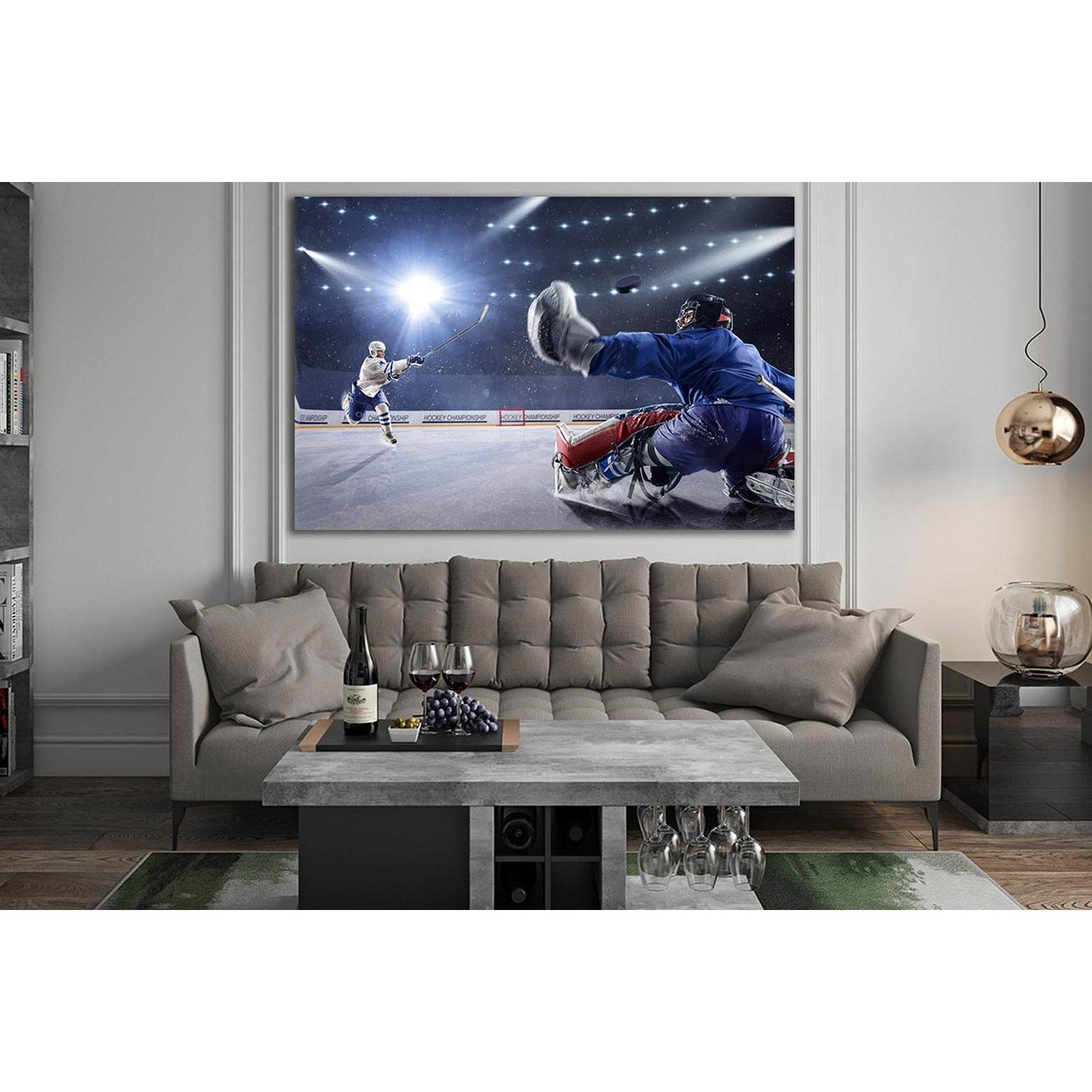 Hockey Game For Fearless Men №SL930 Ready to Hang Canvas PrintCanvas art arrives ready to hang, with hanging accessories included and no additional framing required. Every canvas print is hand-crafted, made on-demand at our workshop and expertly stretched