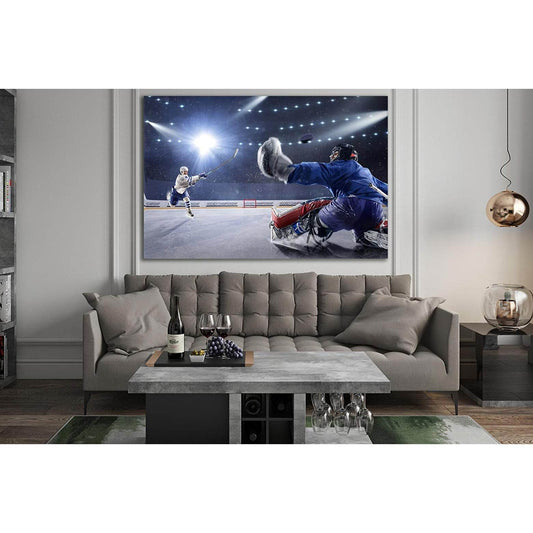 Hockey Game For Fearless Men №SL930 Ready to Hang Canvas PrintCanvas art arrives ready to hang, with hanging accessories included and no additional framing required. Every canvas print is hand-crafted, made on-demand at our workshop and expertly stretched