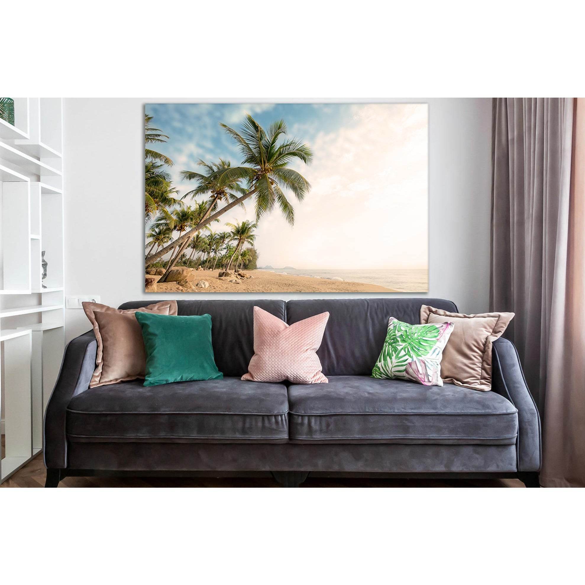 Palms On The Tropical Coast №SL1057 Ready to Hang Canvas PrintCanvas art arrives ready to hang, with hanging accessories included and no additional framing required. Every canvas print is hand-crafted, made on-demand at our workshop and expertly stretched