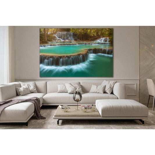 Kuang Si Falls Laos №SL465 Ready to Hang Canvas PrintCanvas art arrives ready to hang, with hanging accessories included and no additional framing required. Every canvas print is hand-crafted, made on-demand at our workshop and expertly stretched around 1
