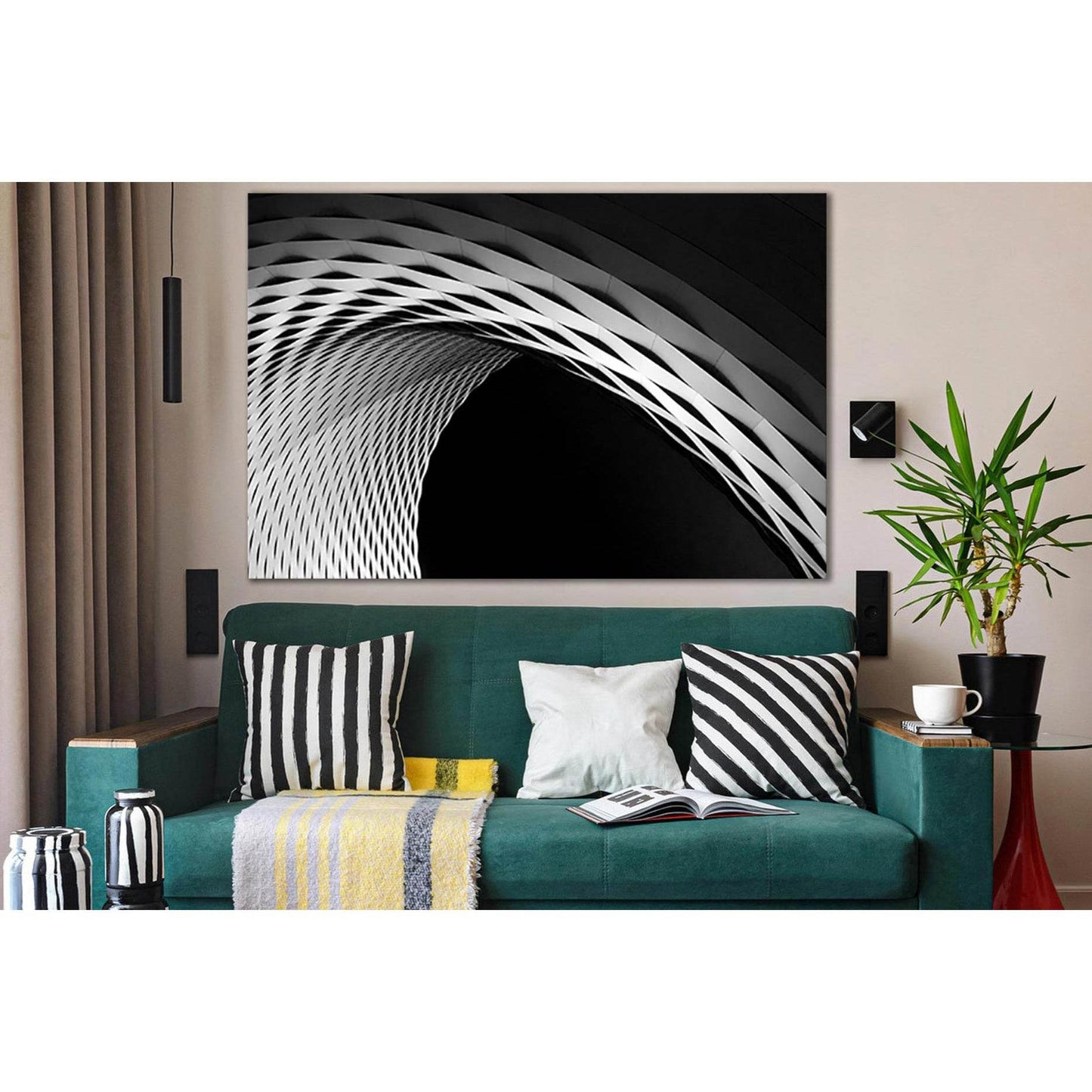 A Curve In A Latticework Facade №SL1411 Ready to Hang Canvas PrintCanvas art arrives ready to hang, with hanging accessories included and no additional framing required. Every canvas print is hand-crafted, made on-demand at our workshop and expertly stret